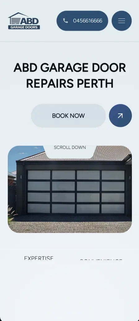 ABD Garage Door Repairs phone user interface
